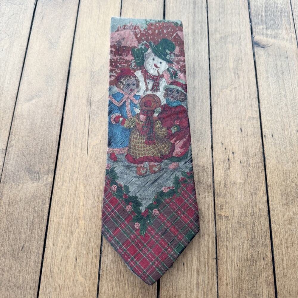 Vintage Frosty the Snowman Christmas Holiday Tie